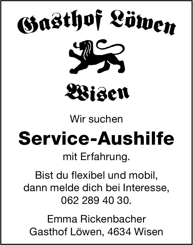Service-Aushilfe, Gasthof Löwen, Wisen, Gesucht