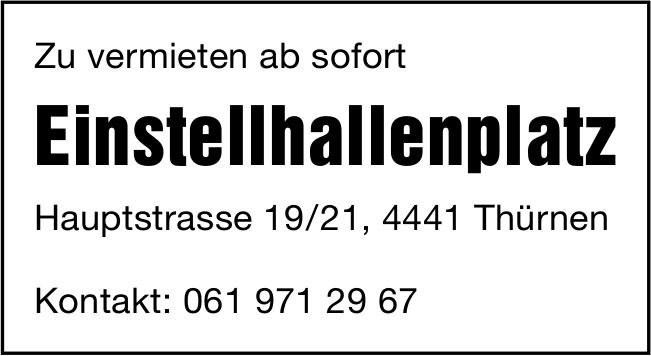 Einstellhallenplatz, Thürren, zu vermieten