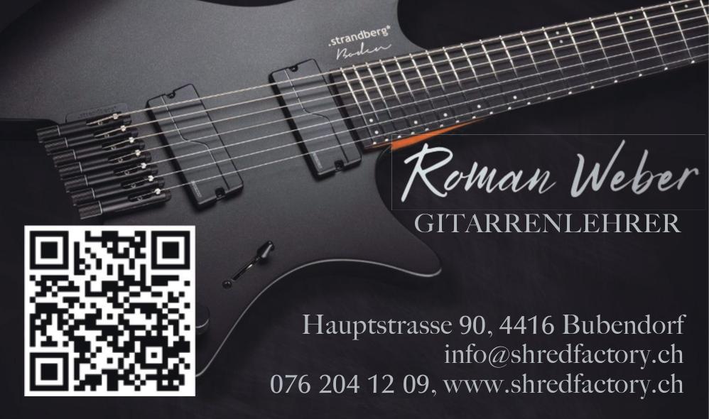 GITARRENLEHRER, Roman Weber, Bubendorf, gesucht