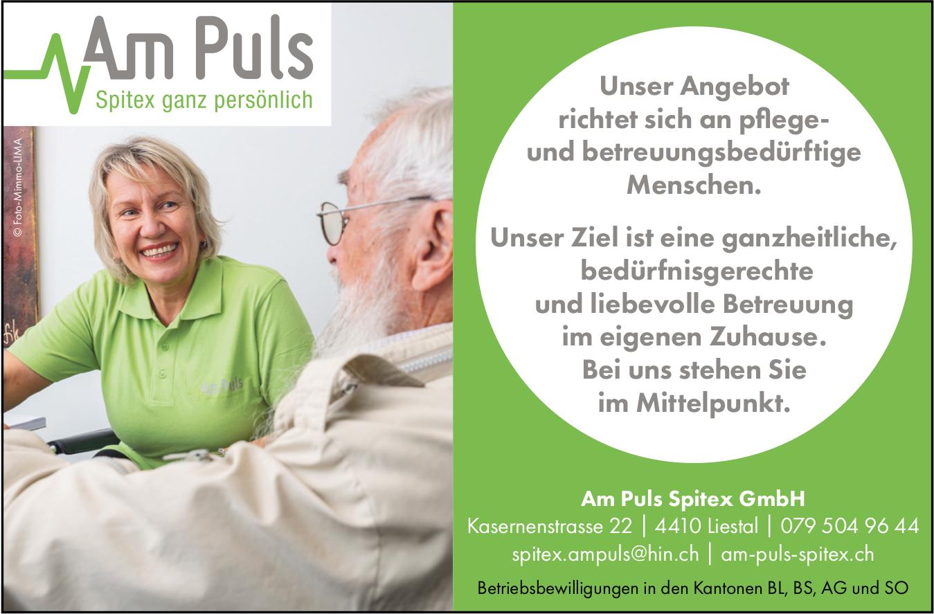 Am Puls Spitex GmbH, Liestal - Unser Angebot richtet sich an pflege- und betreuungsbedürftige Menschen.