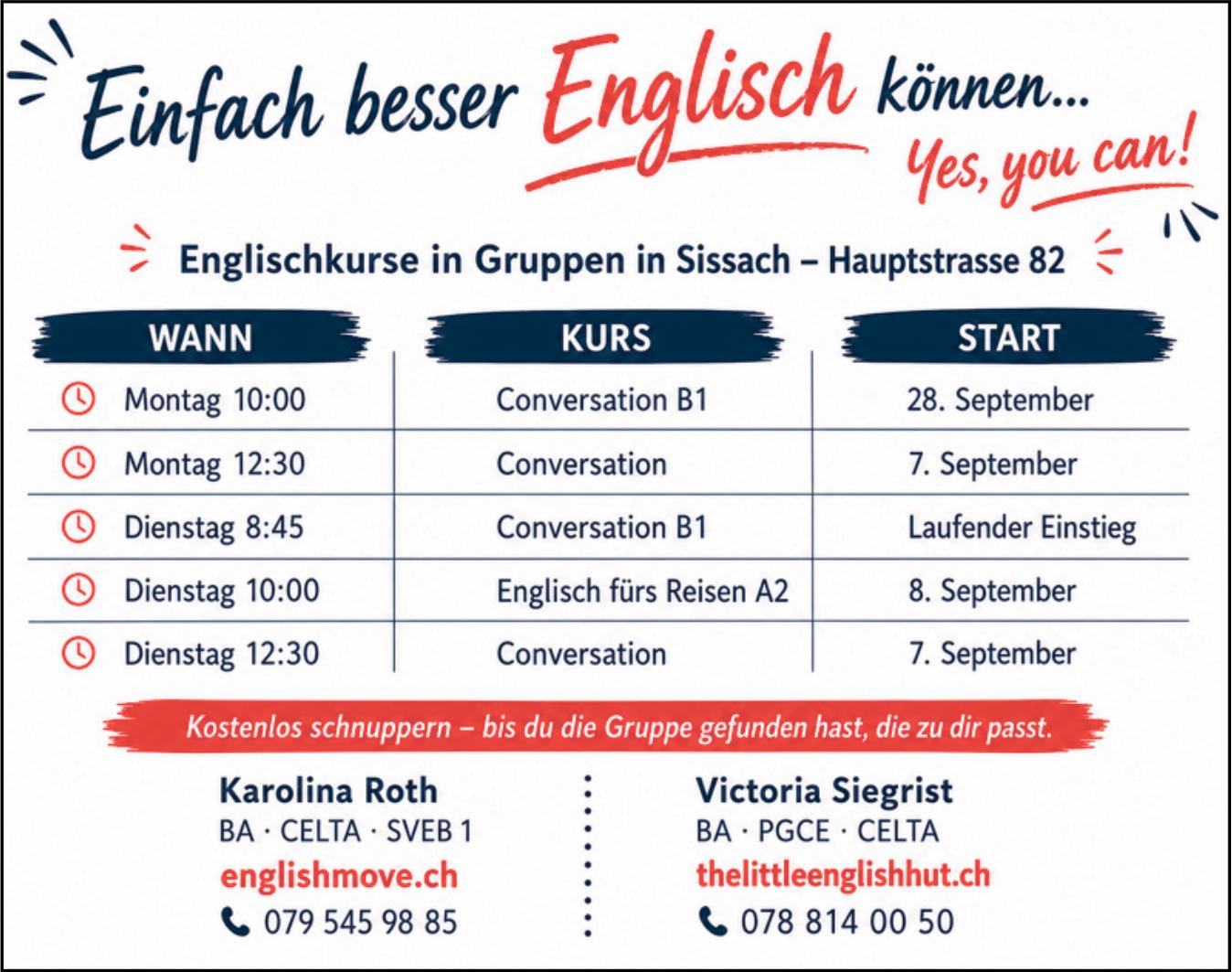 Sissach - Einfach besser Englisch können...