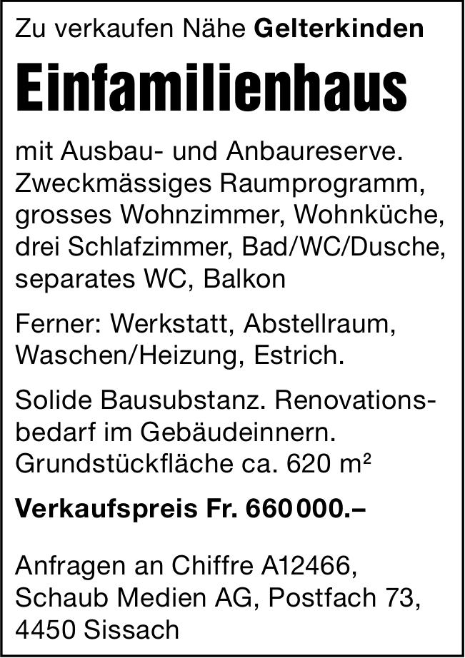Einfamilienhaus, Sissach, zu verkaufen