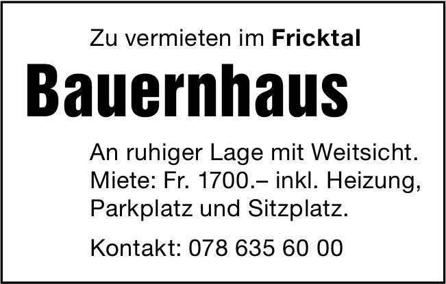 Bauernhaus, Fricktal, zu vermieten