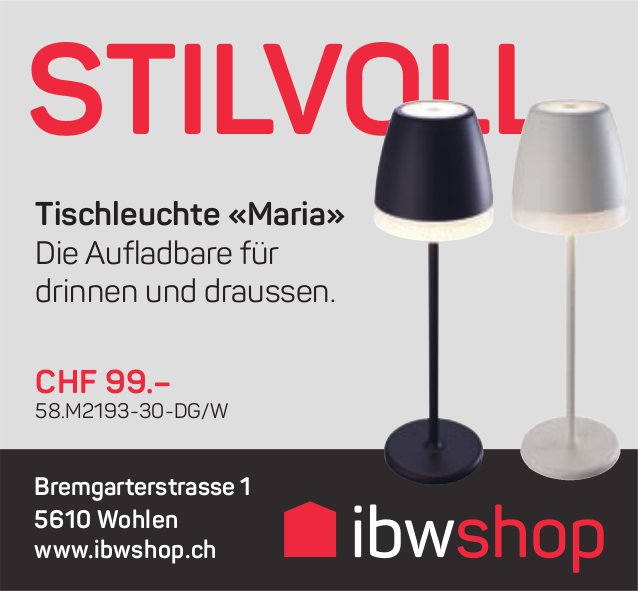 IBW shop, Wohlen - Stilvoll