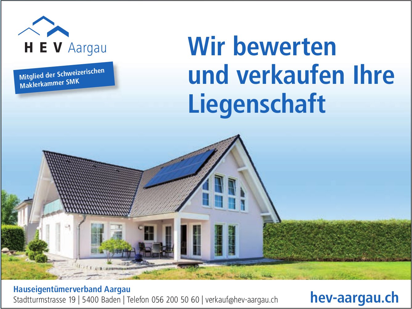 HEV Aargau - Wir bewerten und verkaufen Ihre Liegenschaft