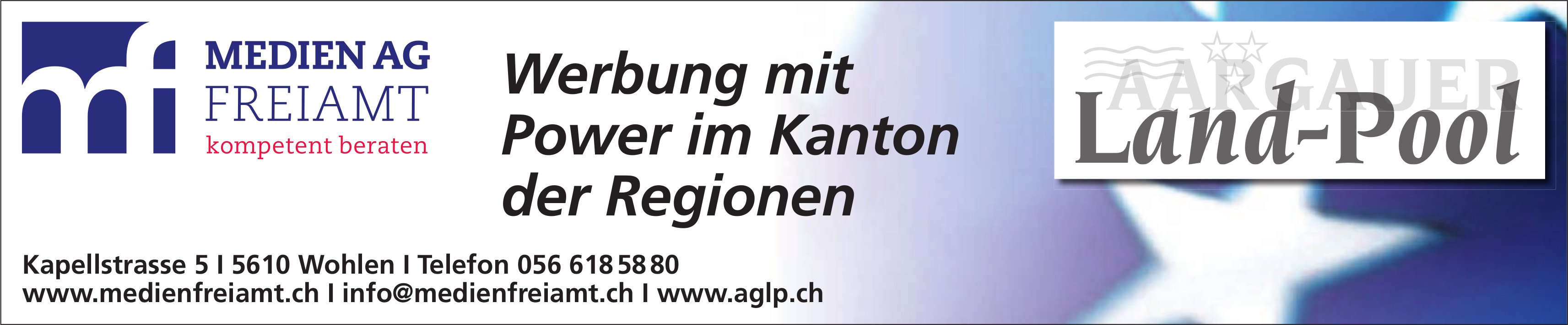 Medien AG Freiamt, Wohlen - Werbung mit Power im Kanton der Regionen