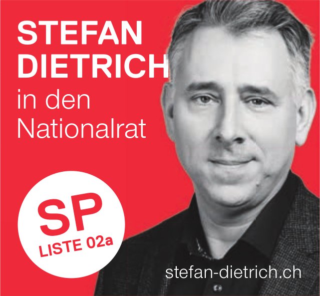 SP, Stefan Dietrich in den Nationalrat