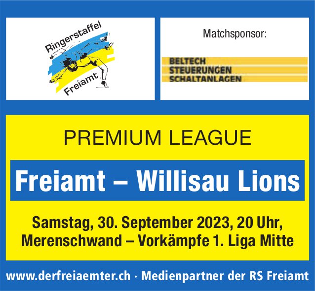 Freiamt – Willisau Lions, 30. September, Freiamt