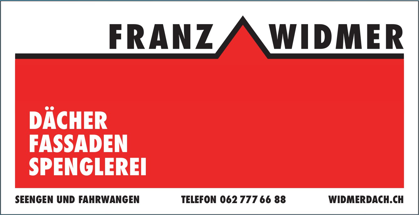 Franz Widmer, Seengen und Fahrwangen - Dächer, Fassaden, Spenglerei