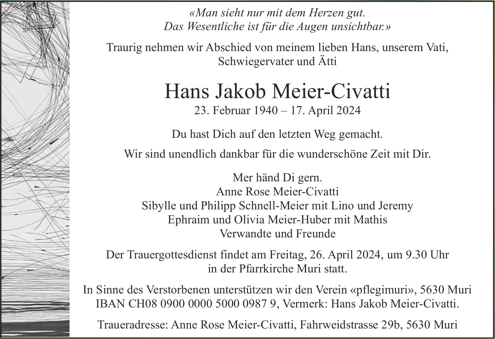 Hans Jakob Meier-Civatti, April 2024 / TA