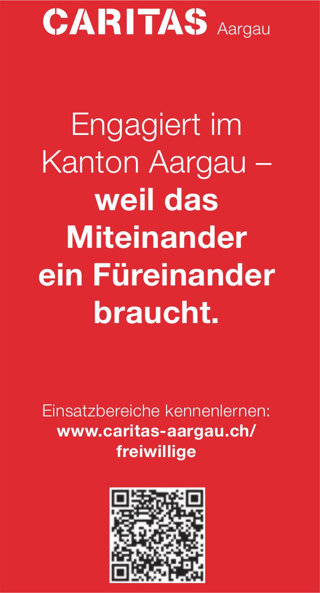 Caritas, Engagiert im Kanton Aargau