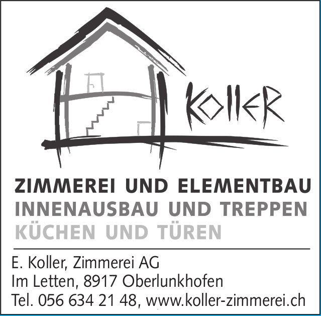 E. Koller, Oberlunkhofen - Zimmerei und Elementbau