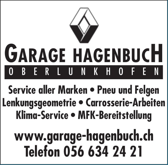 Garage Hagenbuch, Oberlunkhofen - Service aller Marken