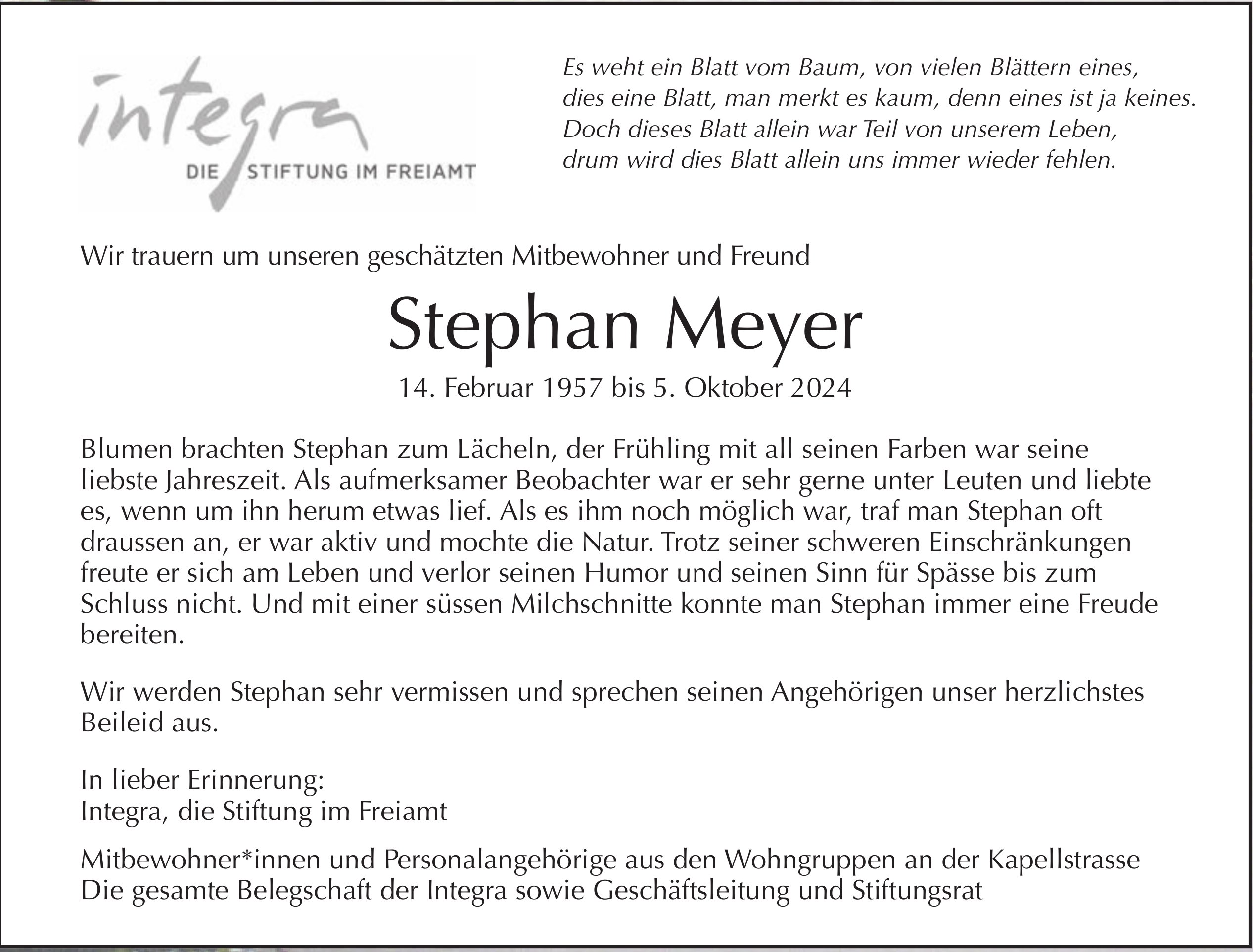 Stephan Meyer, Oktober 2024 / TA