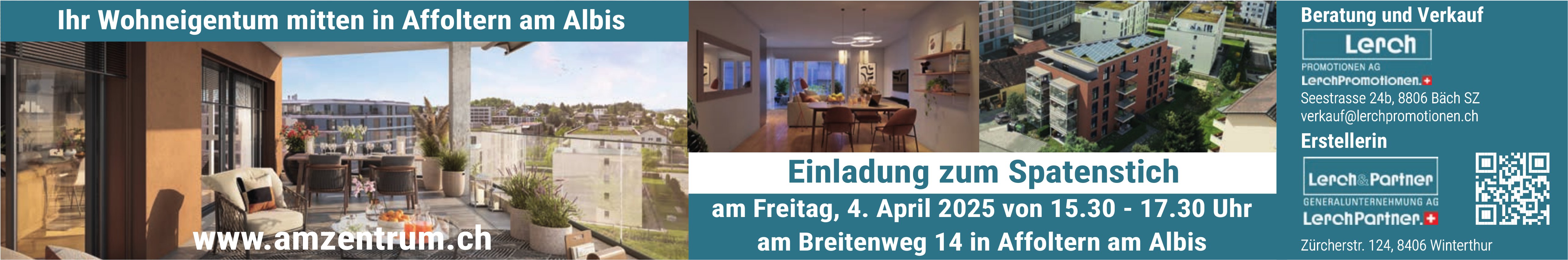 Wohneigentum, Spatenstich,  4. April,  Breitenweg 14, Affoltern am Albis