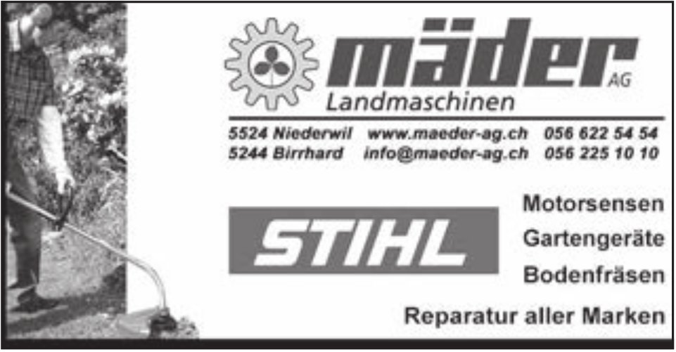 Maeder AG, Niederwil - Reparatur aller Marken