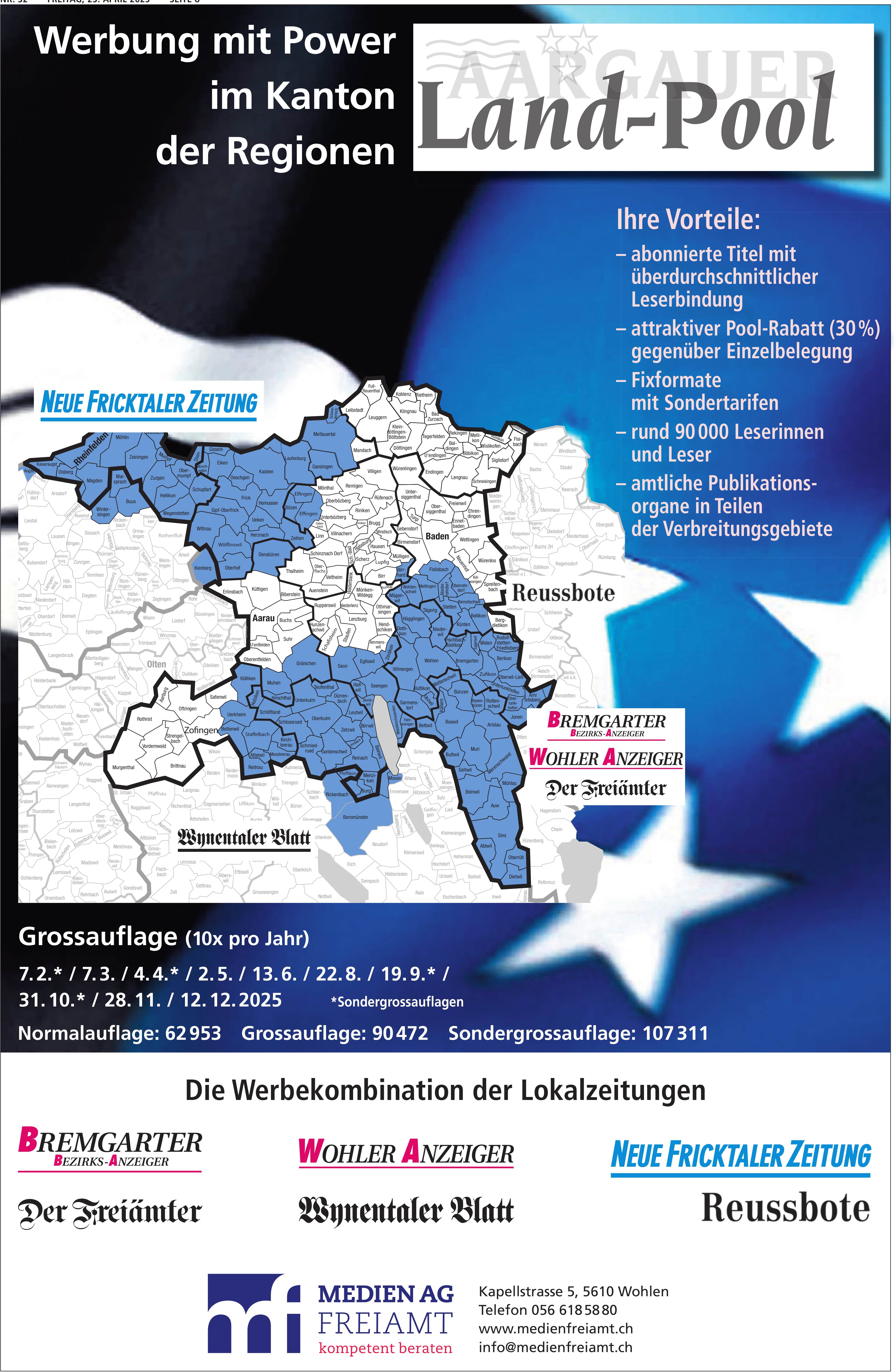 Medien AG Freiamt, Wohlen - Werbung mit Power