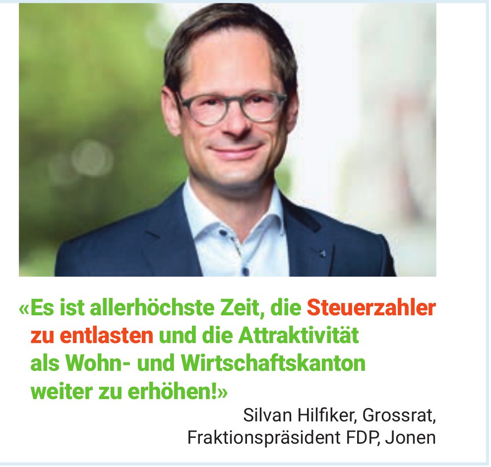 Silvan Hilfiker, Jonen - Steuerzahler zu entlasten