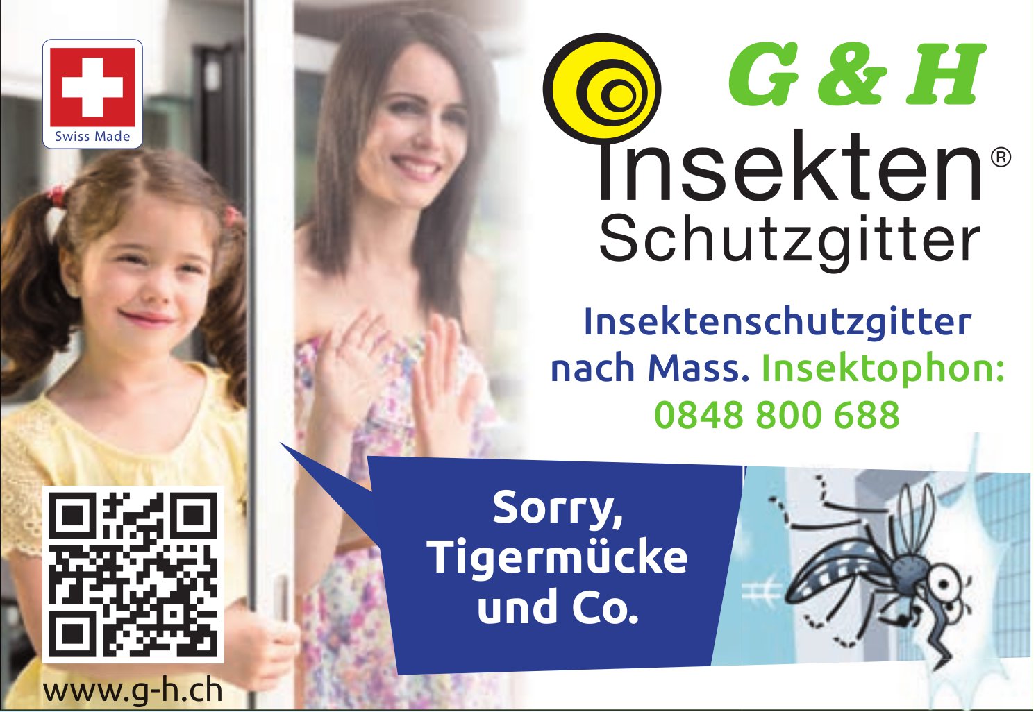 G & H Insekten Schutzgitter, Insektenschutzgitter nach Mass
