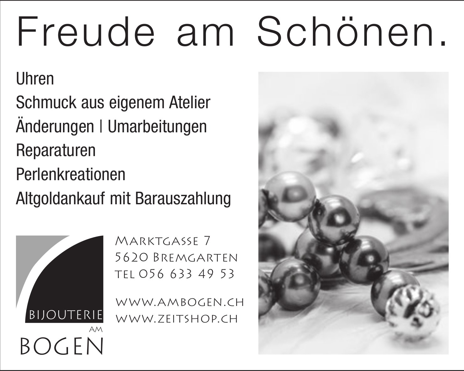 Bijouterie am Bogen, Bremgarten - Freude am Schönen