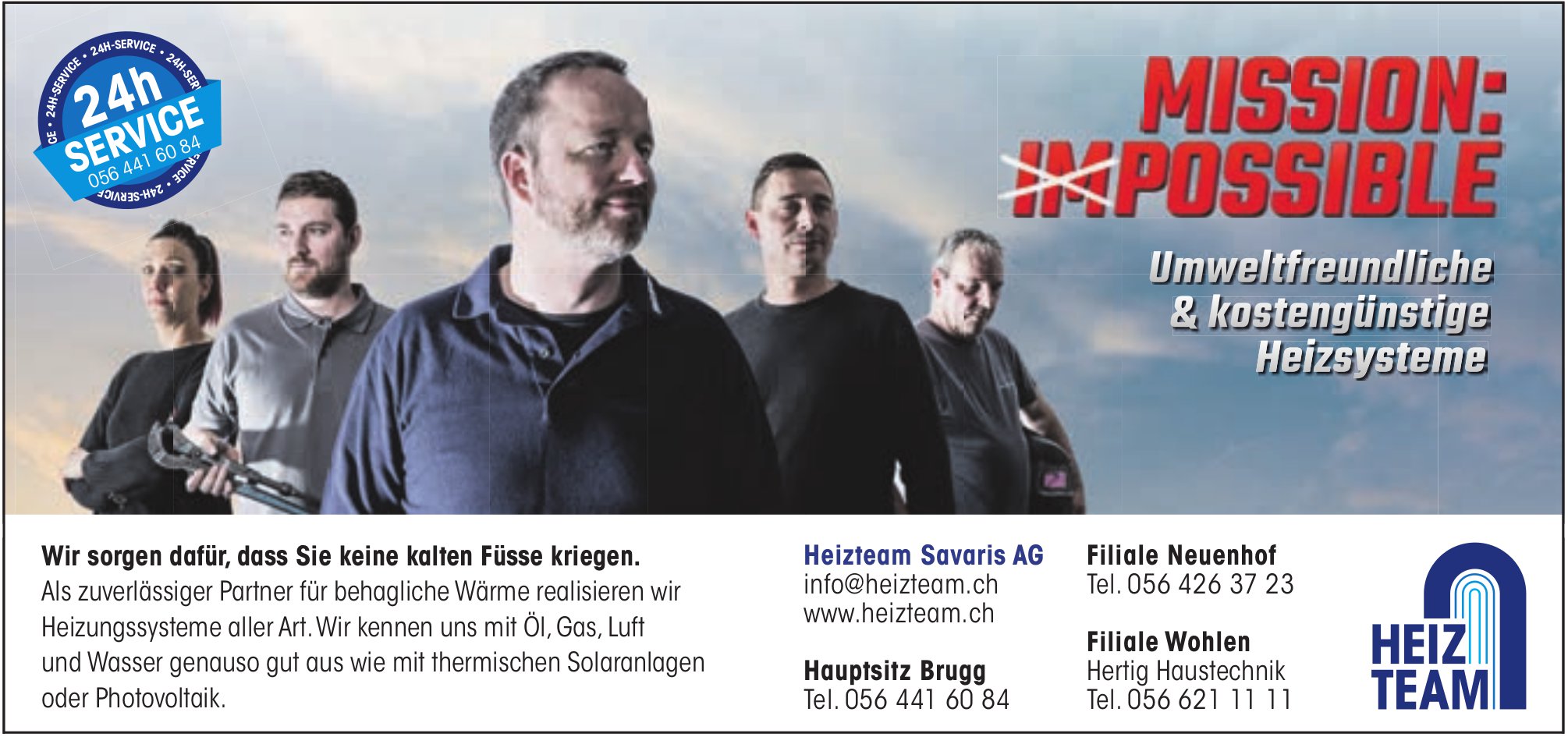 Heizteam Savaris AG, Brugg - Umweltfreundlische und kostengünstige Heizsysteme