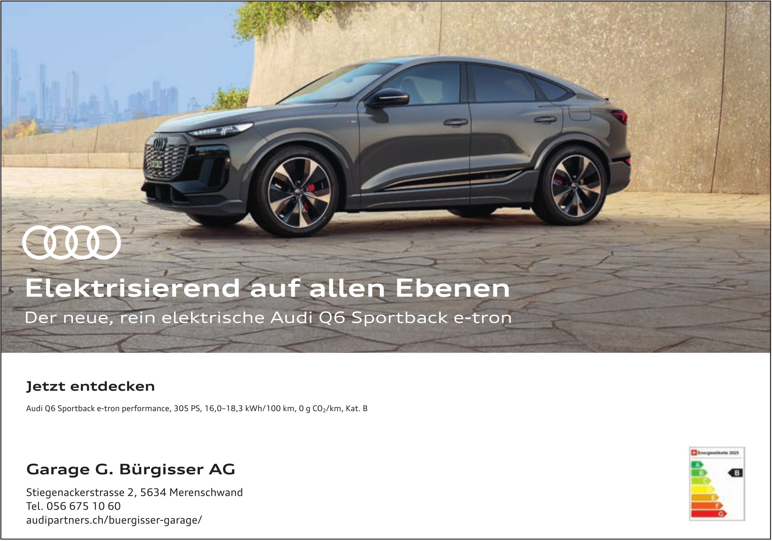 Garage G Bürgisser AG, Merenschwand - Elektrisierend auf allen Ebenen