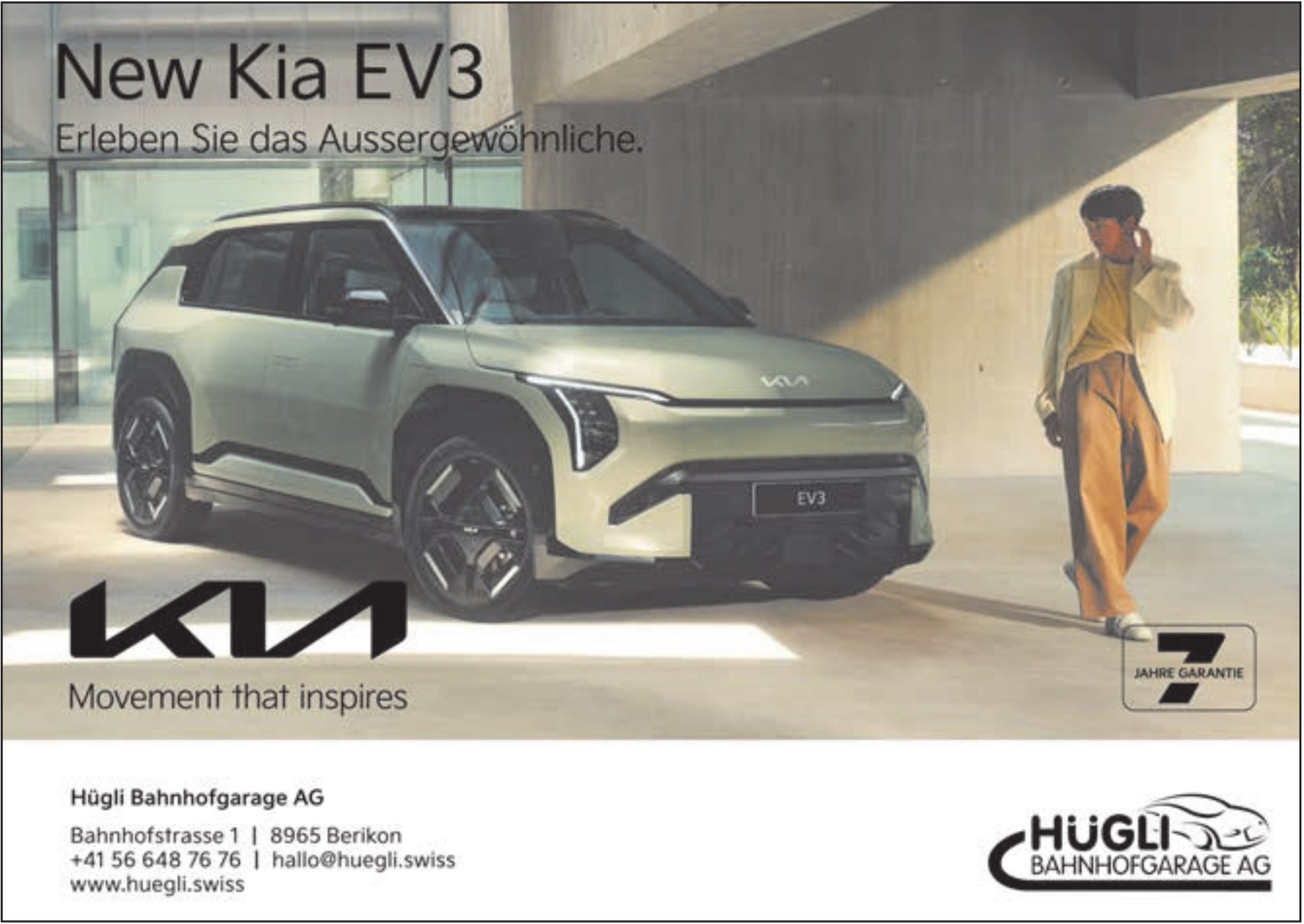 Hügli Bahnhofgarage AG, Berikon - New Kia EV3