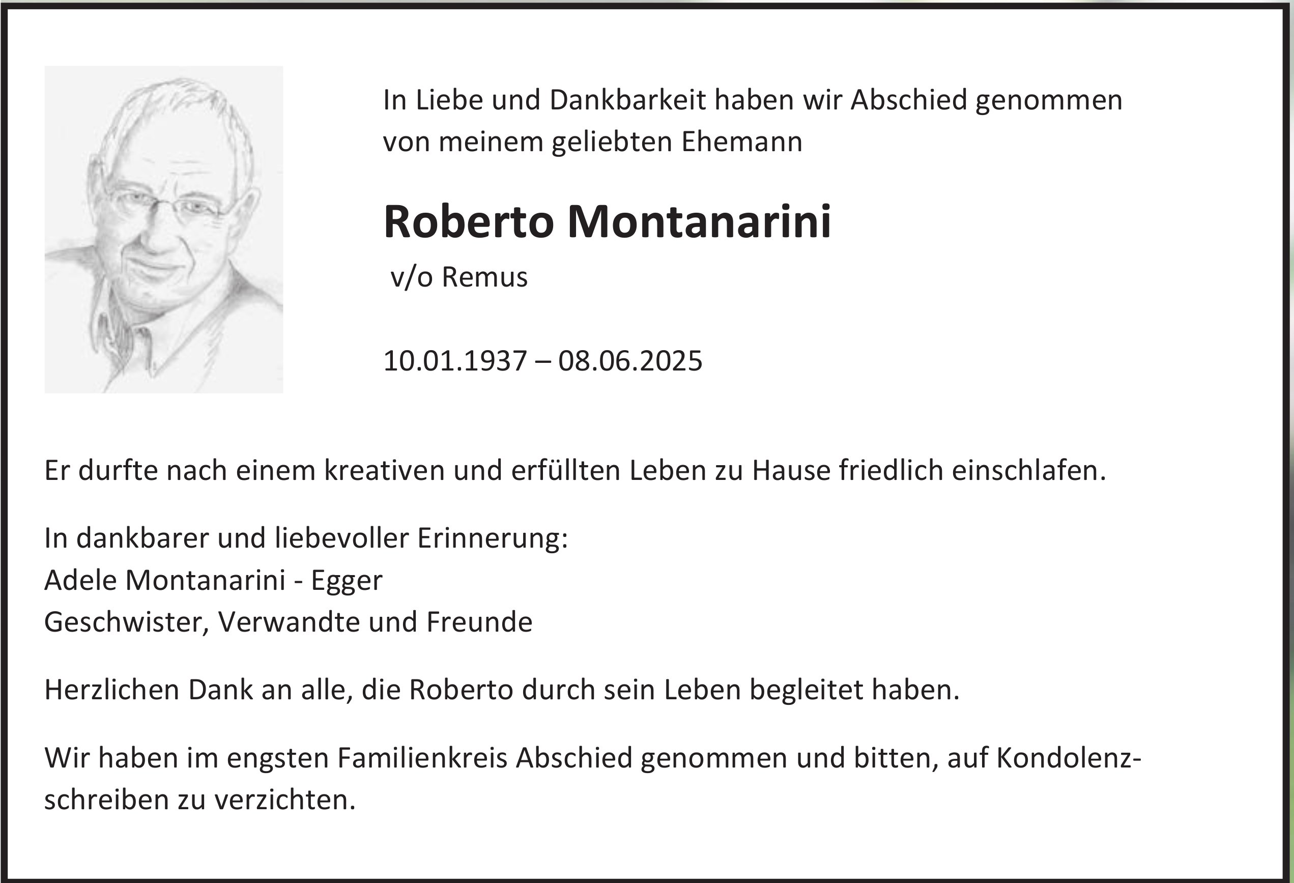 Roberto Montanarini, Juni 2025 / TA