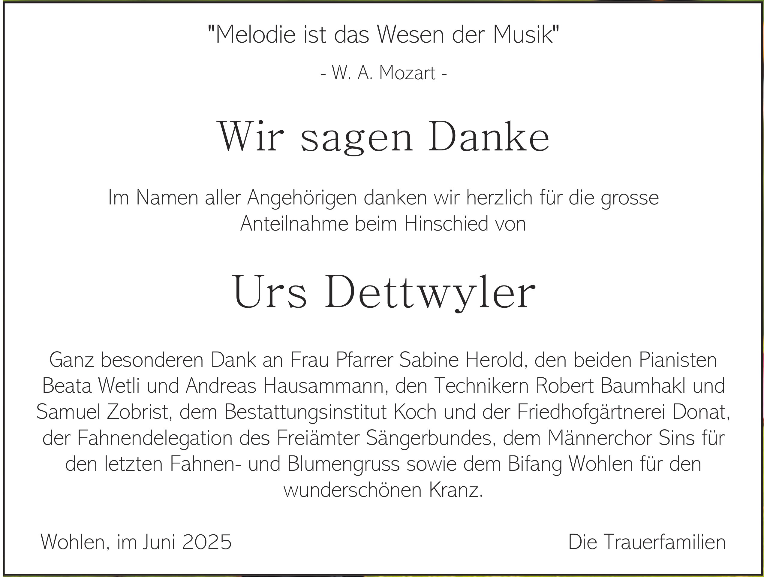Urs Dettwyler, im Juni 2025 / DS