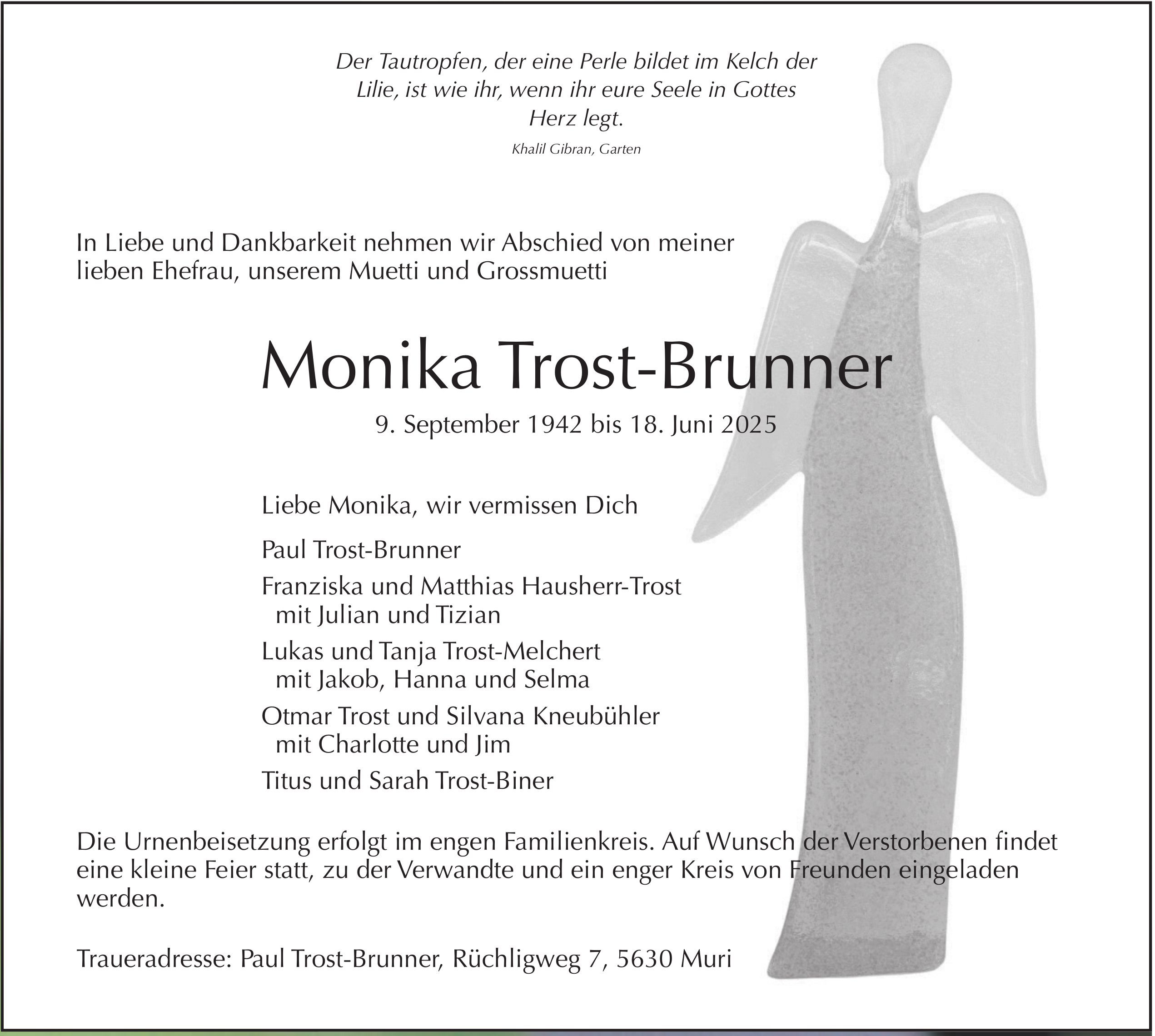 Monika Trost-Brunner, Juni 2025 / TA