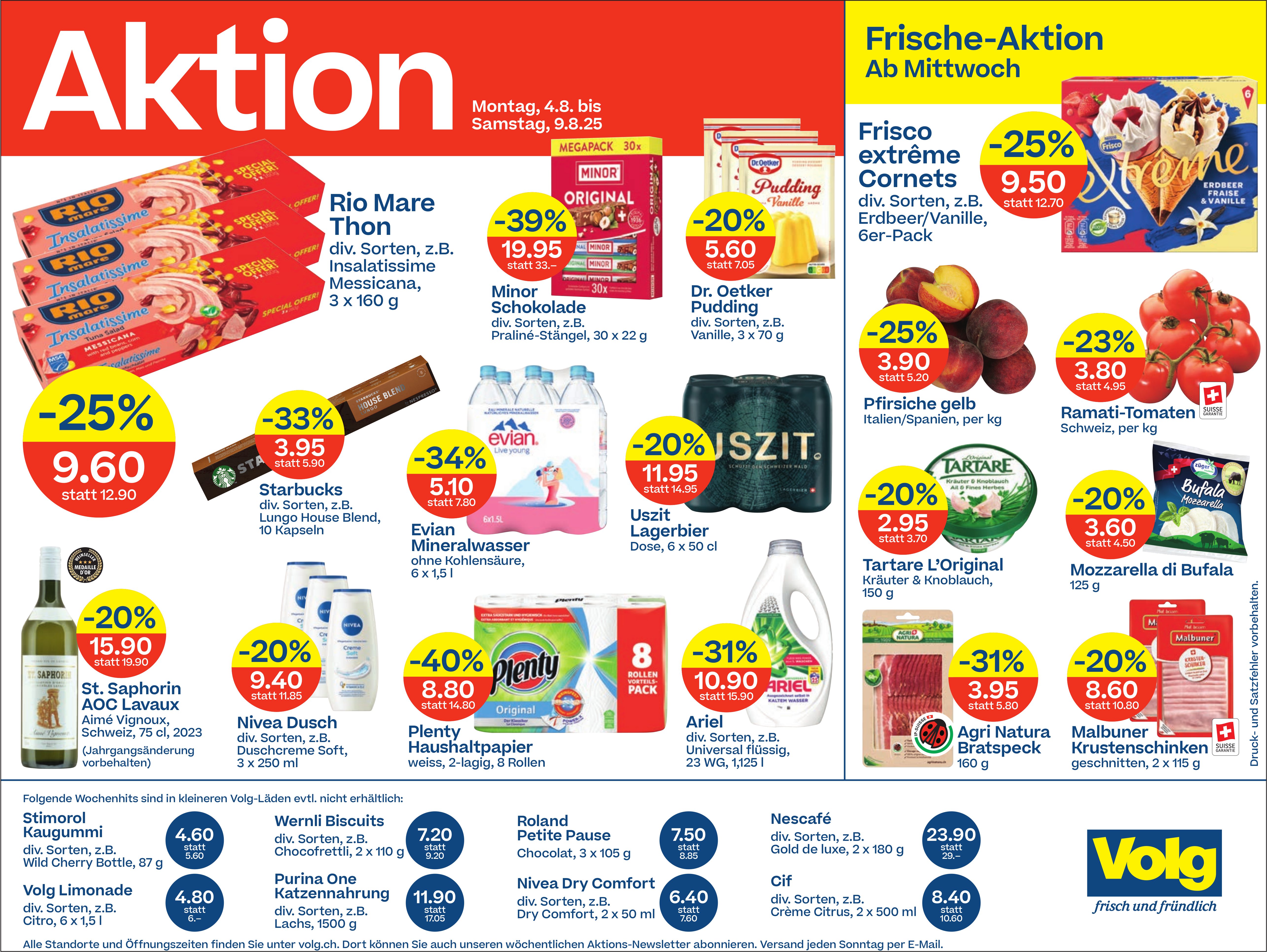 Volg, Frische-Aktion