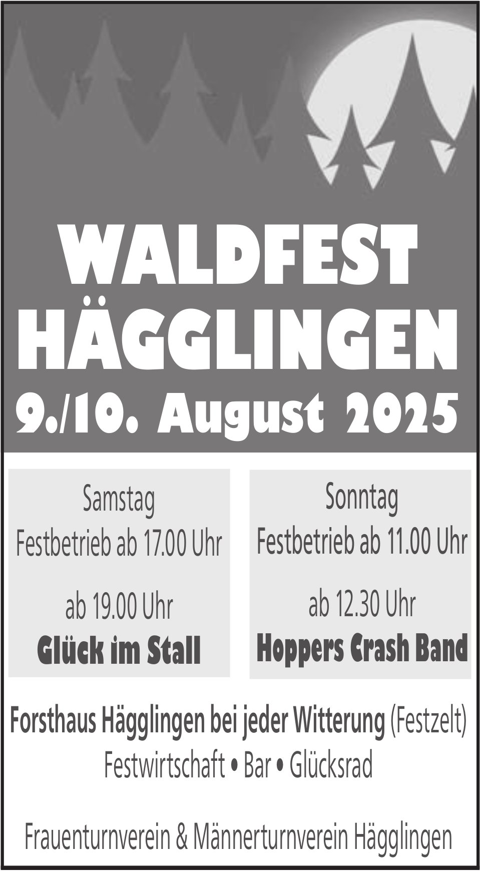 Waldfest Hägglingen, 9. - 10. August