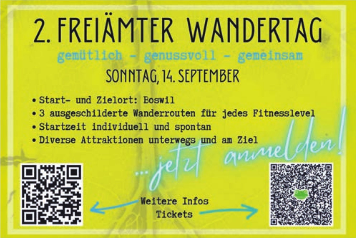 2. Freiamter Wandertag, 14. September