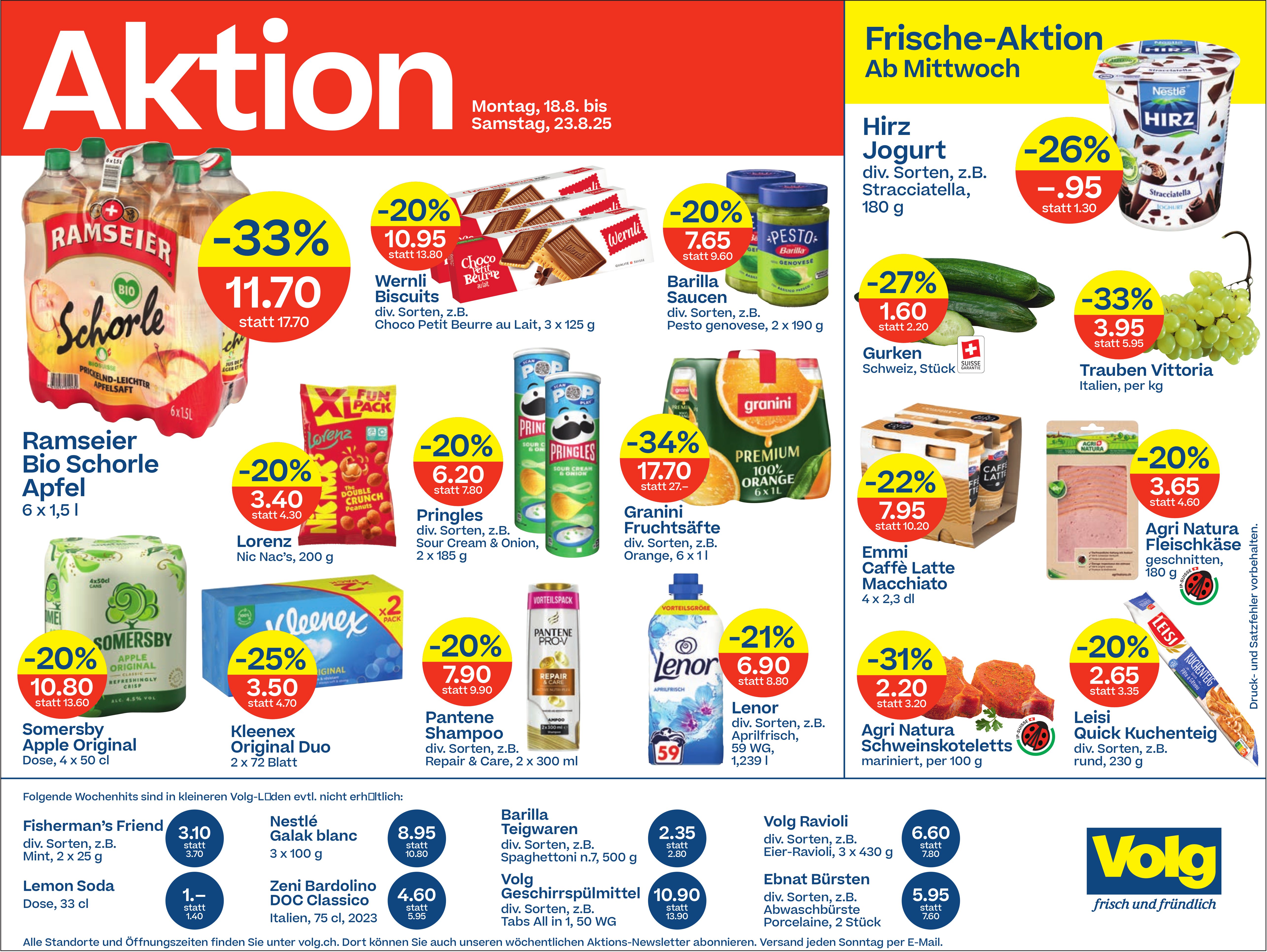 Volg, Frische-Aktion