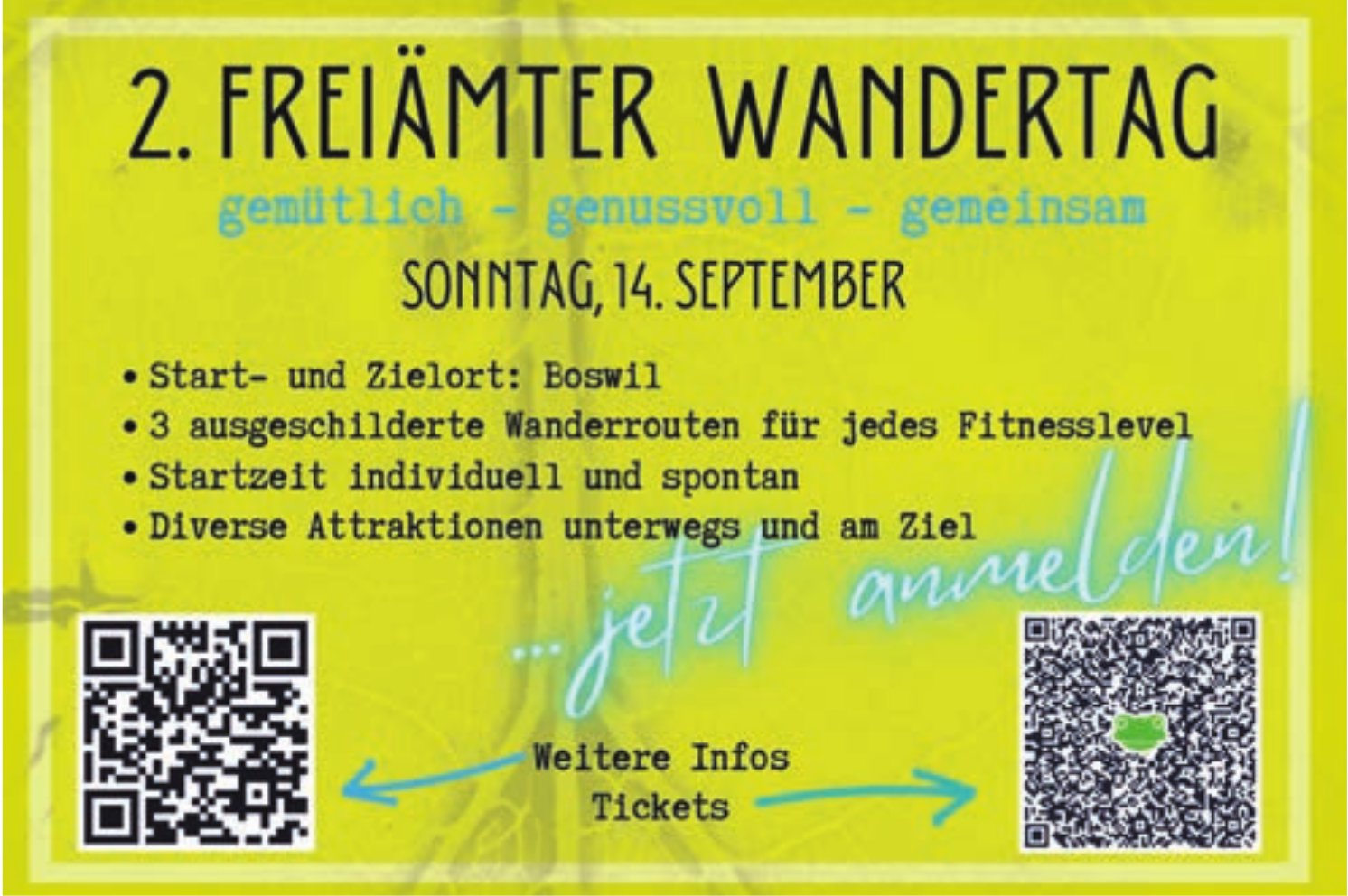 2. Freiamter Wandertag, 14. September