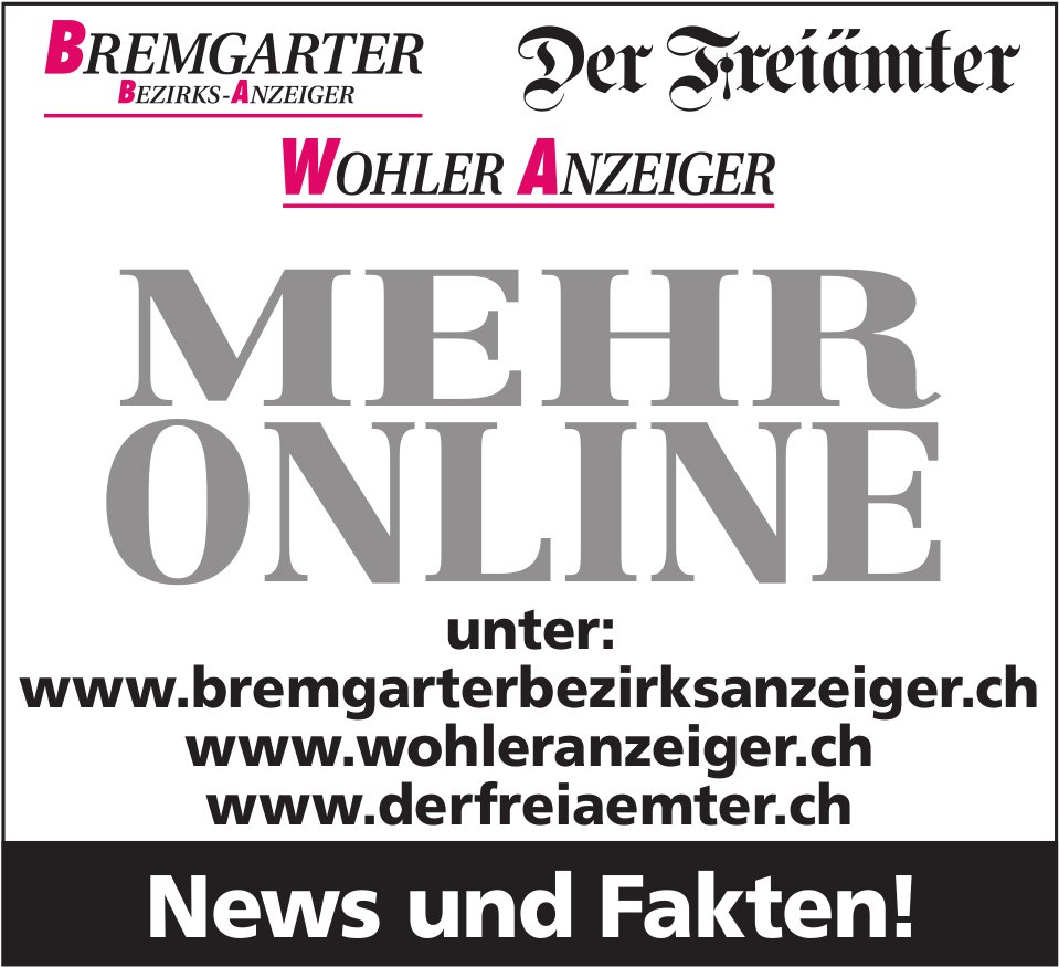 BBA / WA / Der Freiämter, News und Fakten! Mehr Online