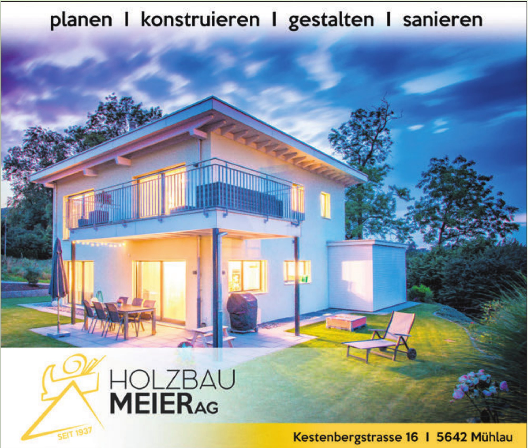 Holzbau Meier AG, Mühlau - planen|konstruieren|gestalten|sanieren