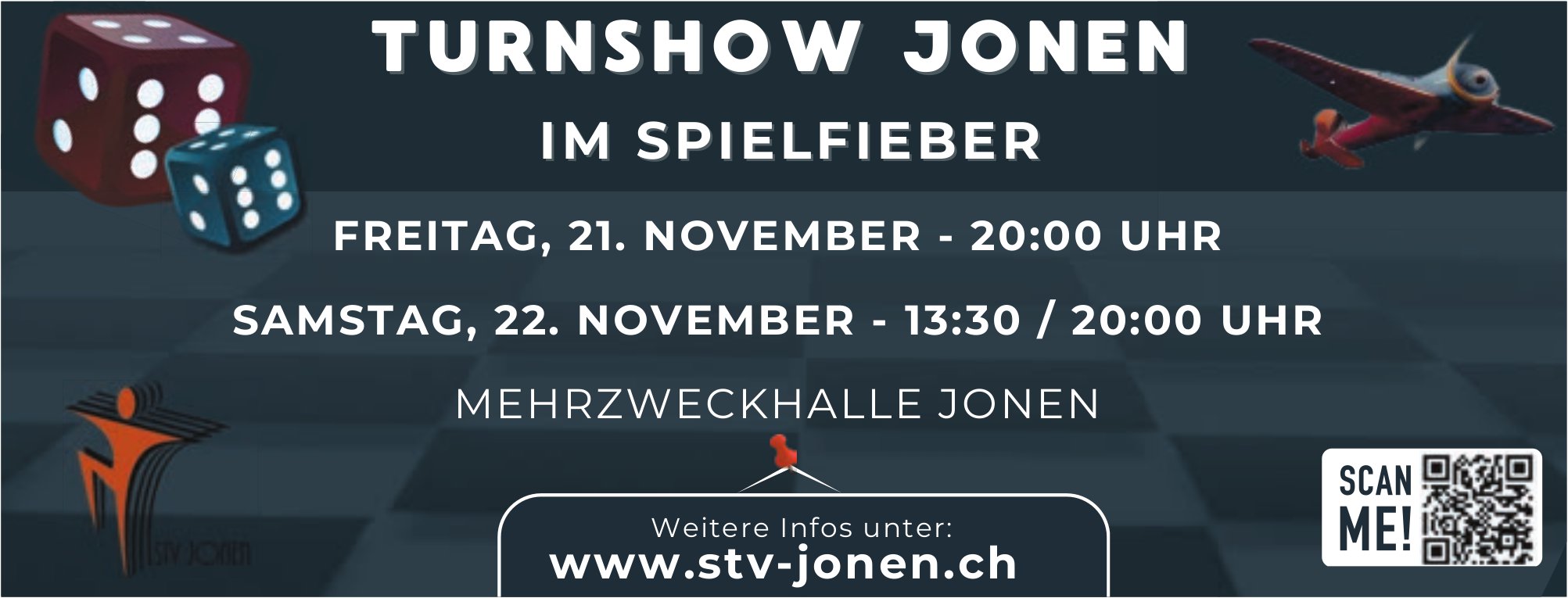 Turnshow Jonen - Im Spielfieber, 21./22. November, Mehrzweckhalle Jonen