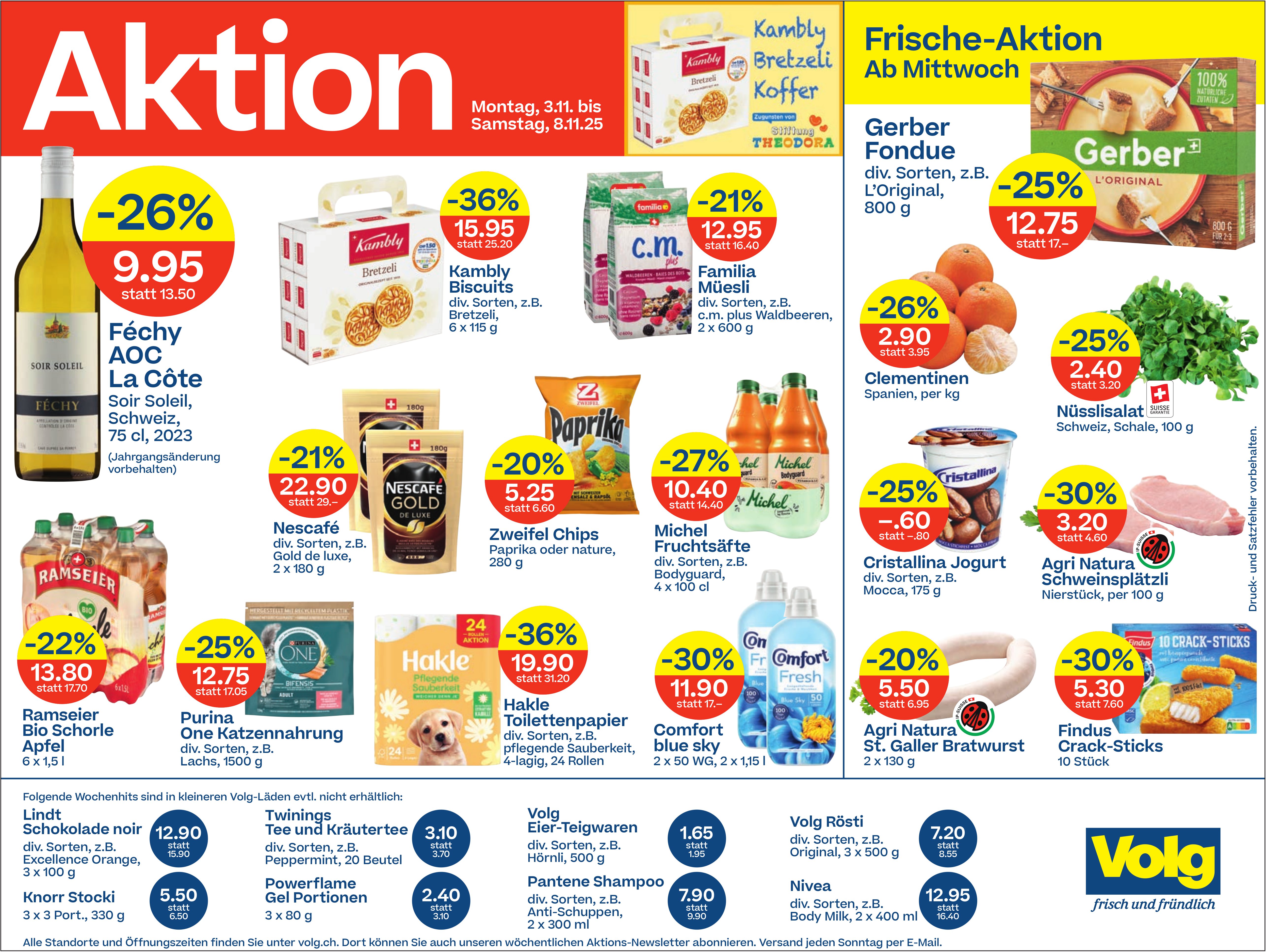 Volg, diverse Aktionen