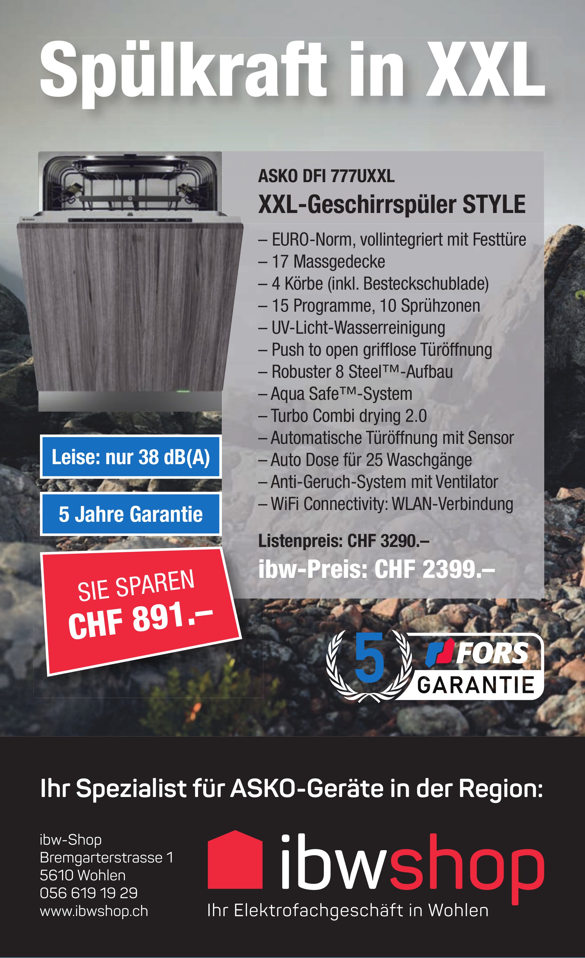 Ibw-Shop, Wohlen - Ihr Spezialist für ASKO-Geräte in der Region