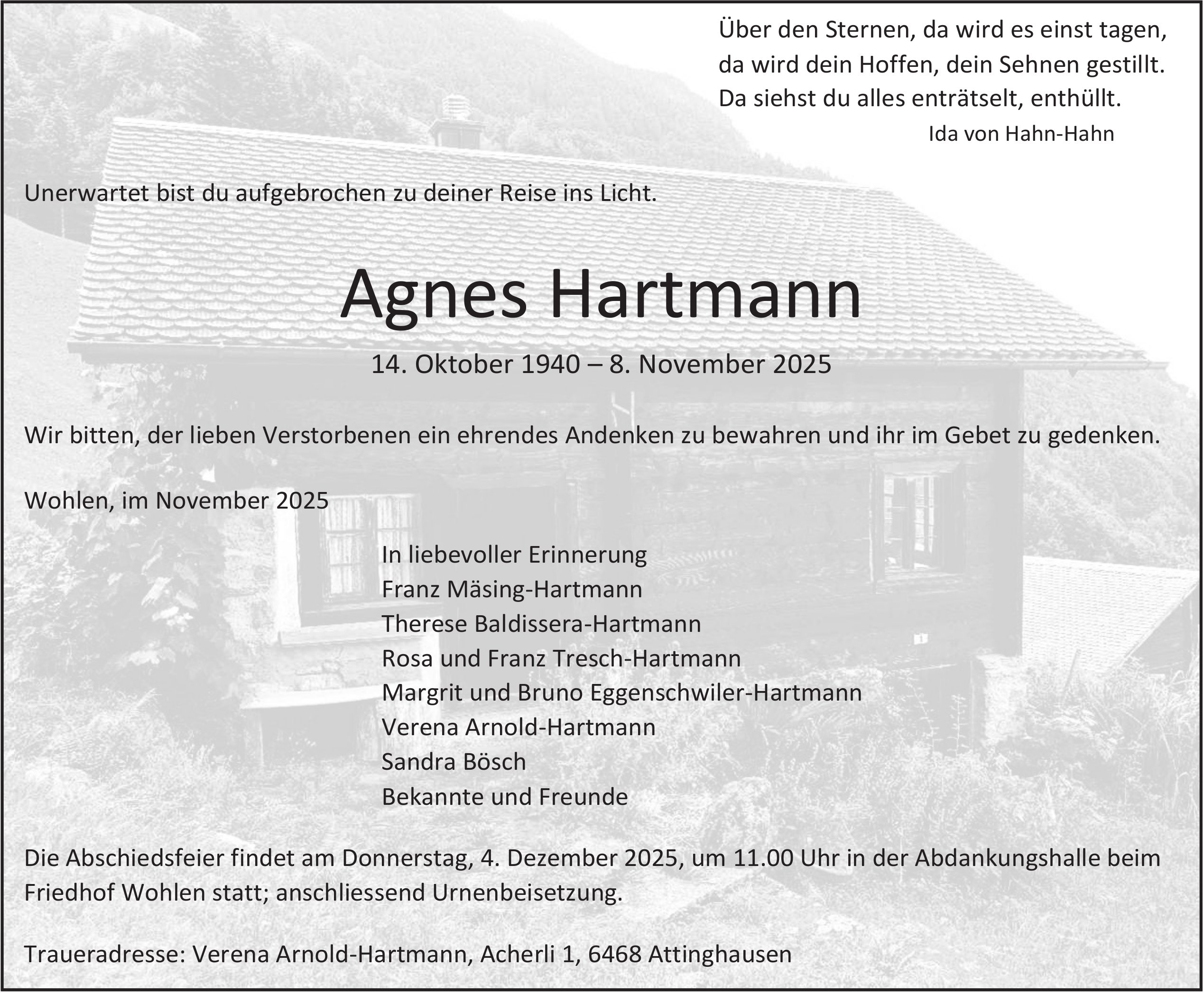 Agnes Hartmann, November 2025 / TA