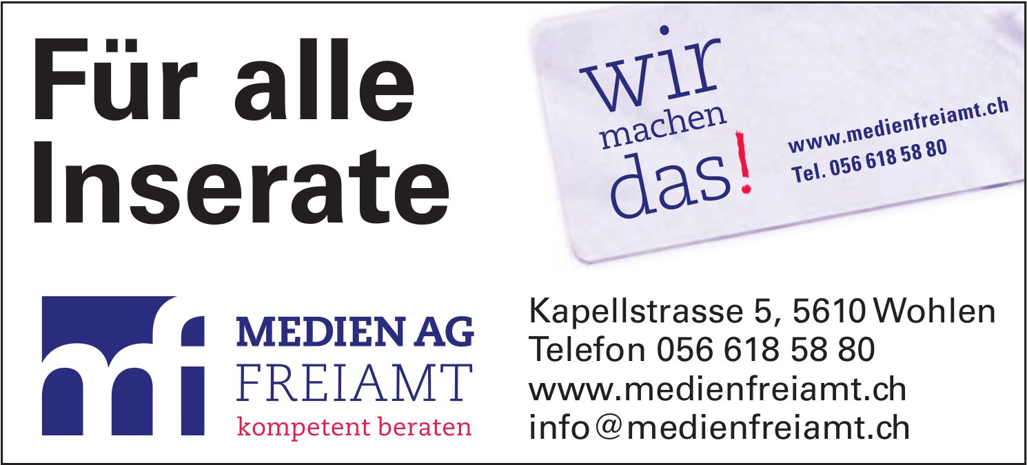 Medien AG Freiamt - Für alle Inserate