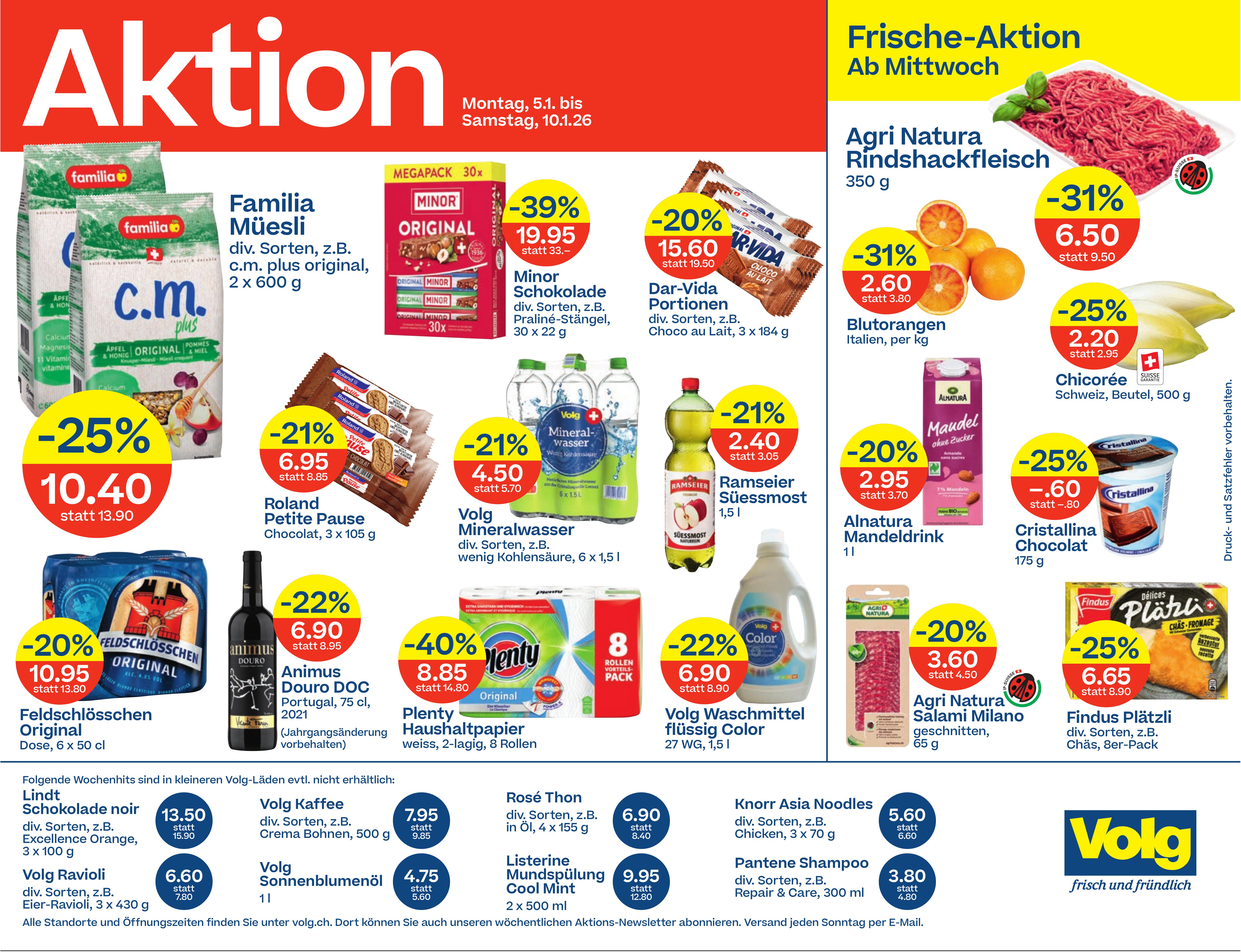 Volg, Diverse Aktionen