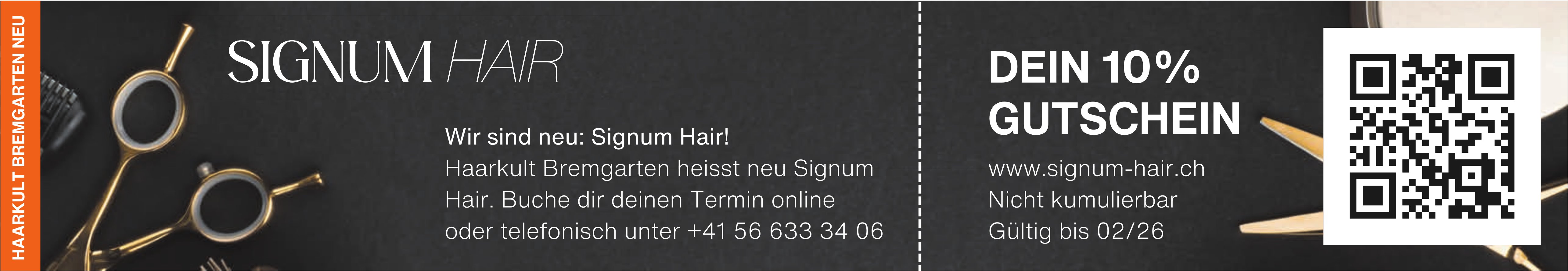 Signum Hair, Bremgarten - Dein 10% Gutschein
