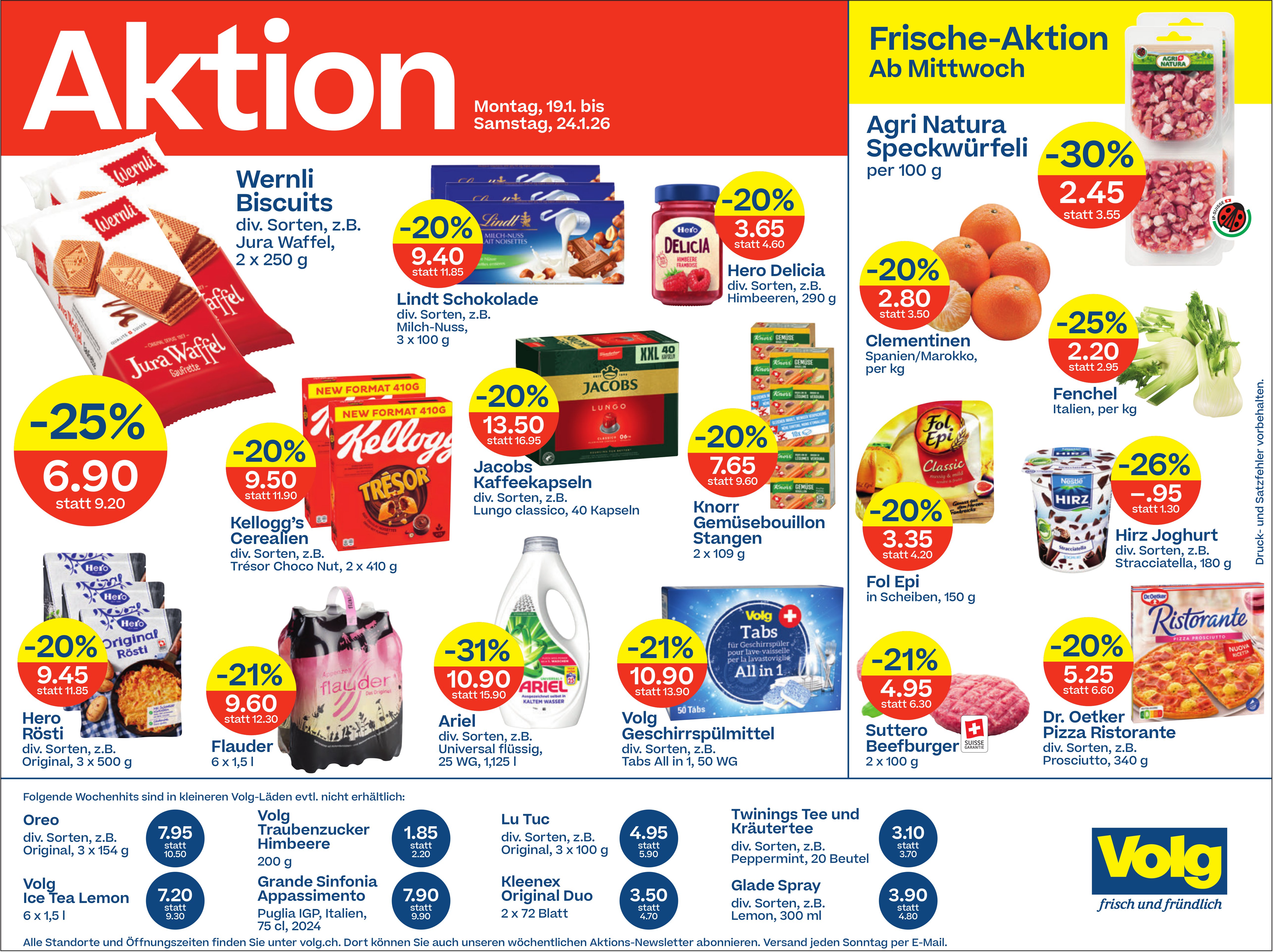 Diverse Aktionen, 19.-24. Januar, Volg