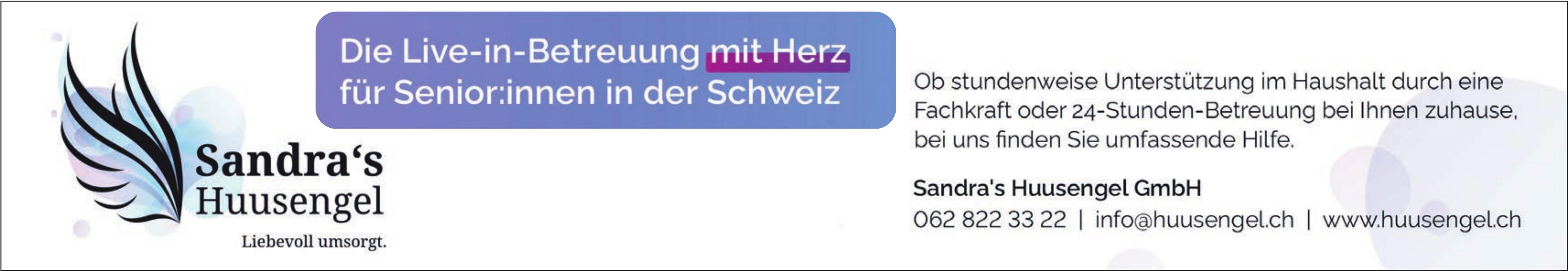 Sandra's Huusengel, Die Live-in-Betreuung mit Herz für Senior:innen in der Schweiz