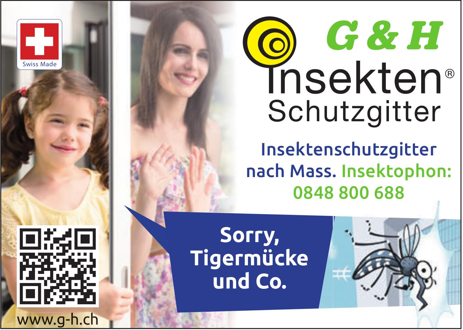 G & H Insekten Schutzgitter, Insektenschutzgitter nach Mass