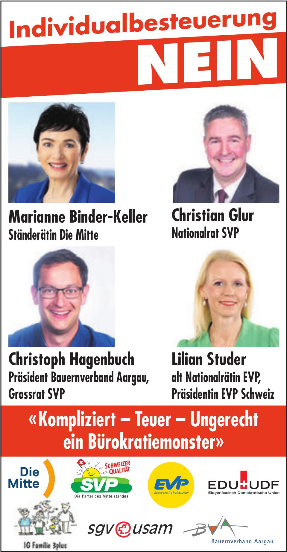 Individualbesteuerung NEIN