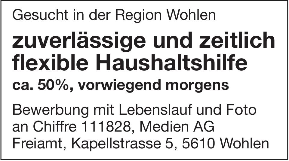 Zuverlässige und zeitlich flexible Haushaltshilfe, Medien AG, Wohlen, gesucht