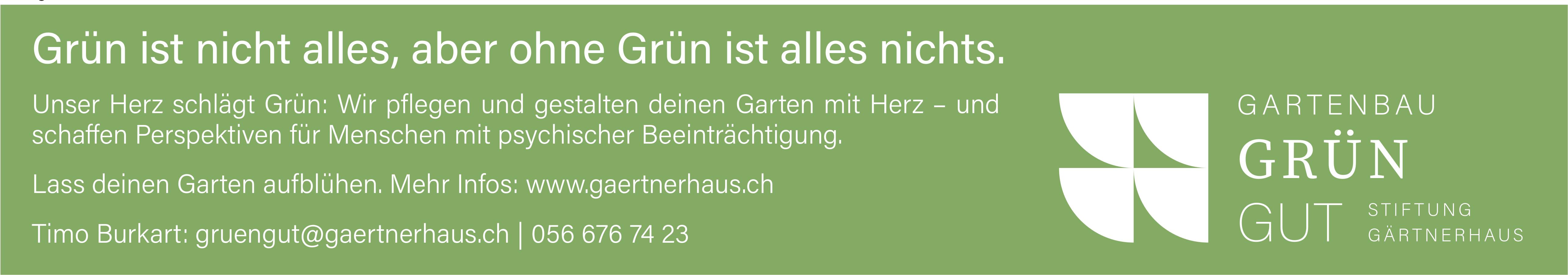 Gartenbau Grün Gut Stiftung Gärtnerhaus, Grün ist nicht alles, aber ohne Grün ist alles nichts.